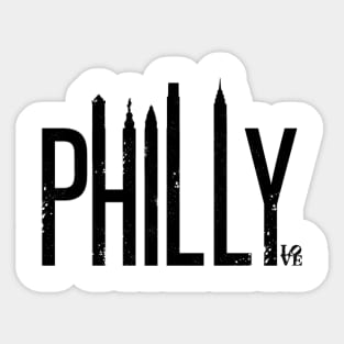 Philly Skyline (Distressed) Sticker